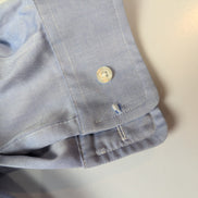 Chemise Eddie Bauer XL Bleu Uni 100% Coton Poche Manches Longues