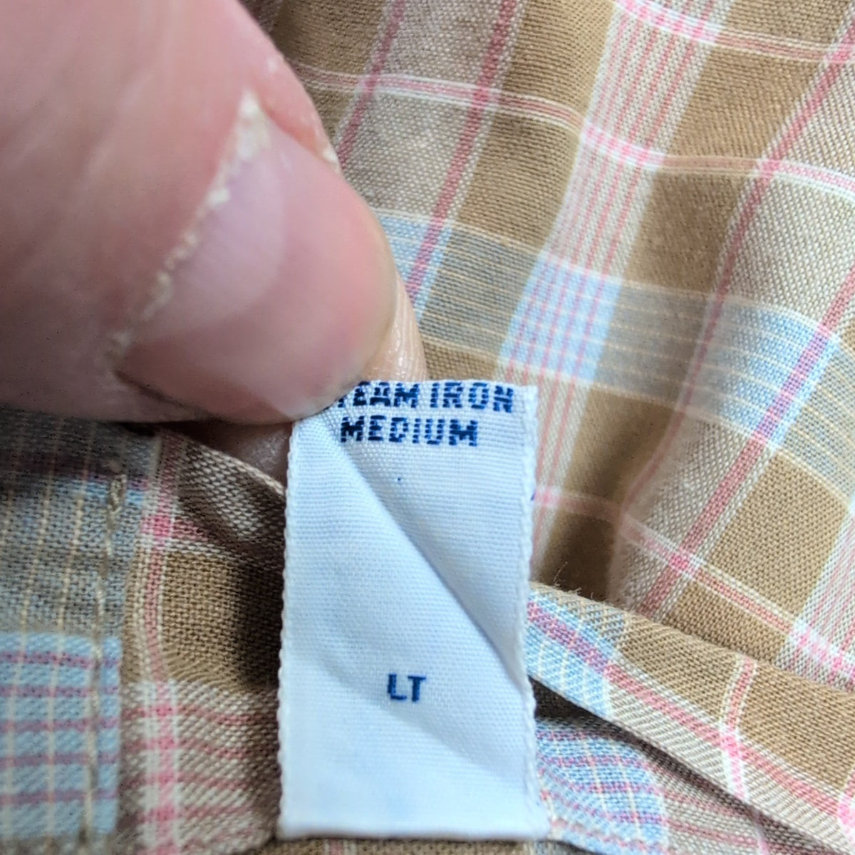 Chemise Ralph Lauren Blaire Vintage M Marron Clair Carreaux Coton Léger