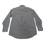 Chemise CHAPS bleu marine à carreaux taille M #179e