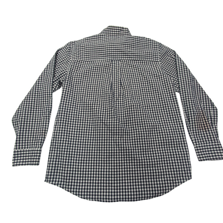 Chemise CHAPS bleu marine à carreaux taille M #179e
