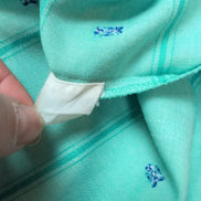 Chemise LEVI'S International Homme M Verte à Papillons Relief Tissu Gaufré
