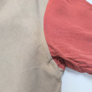 Chemise Hawaïenne Nat Nast XXL 100% Soie Rouge Grise Manches courtes