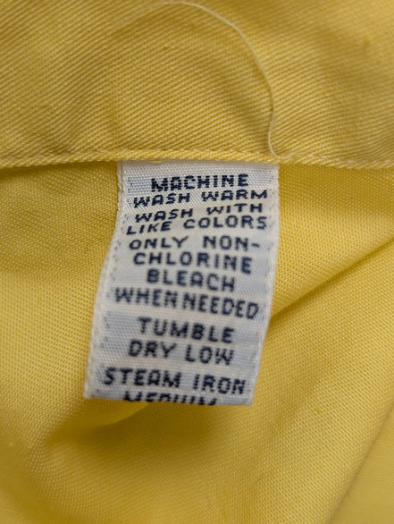 Chemise Polo Ralph Lauren Shirt M Blake Jaune Manches Courtes Button Down