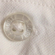 Chemise Lacoste L 42 Blanche Manches Courtes 100% Coton Logo Brodé