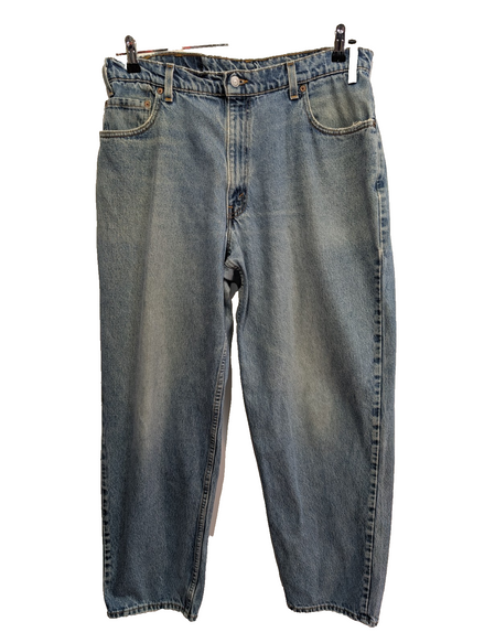 Jean LEVI'S 570 Baggy Vintage 🛹 Taille W36 (Taille 41cm) 🛹 Bleu Délavé Grunge