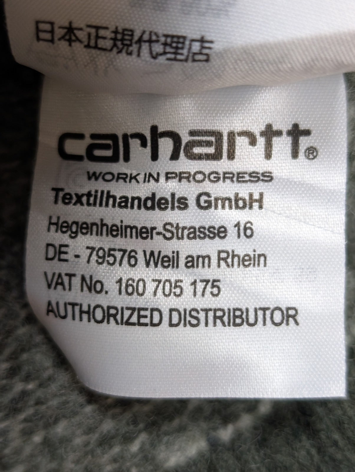 Pull CARHARTT Épais 80% Laine d'Agneau Vert Kaki Femme Taille L (Petit)