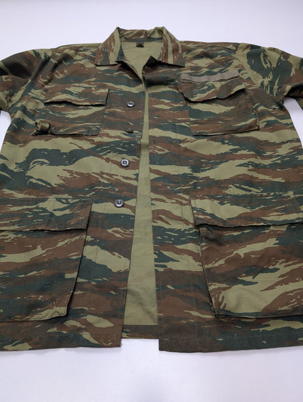 Veste Militaire Combat Armée Grecque Tiger Stripe Manches Longues - Taille M