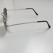 Lunettes de soleil Y2K Branche fine Métal Aviateur Carré Vert