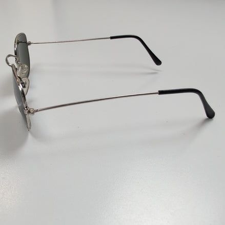 Lunettes de soleil Y2K Branche fine Métal Aviateur Carré Vert