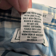 Chemise L.L Bean bleue à carreaux taille L #124e