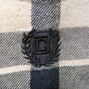 🌲 CHEMISE FLANELLE PERFORMANCE CHAPS M (G) CARREAUX BLEU MARINE NOIR LOGO BRODÉ