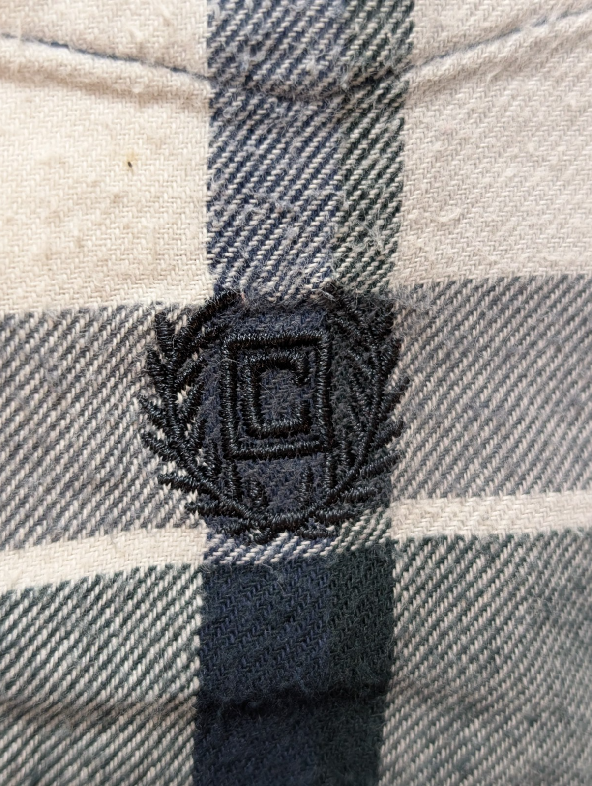 🌲 CHEMISE FLANELLE PERFORMANCE CHAPS M (G) CARREAUX BLEU MARINE NOIR LOGO BRODÉ