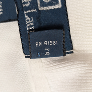 Polo manches courtes Polo Ralph Lauren blanc XL coton piqué logo bleu marine