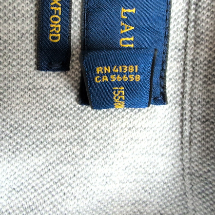 Chemise Ralph Lauren XS Coton Piqué Logo Marron Manches Longues Excellent État