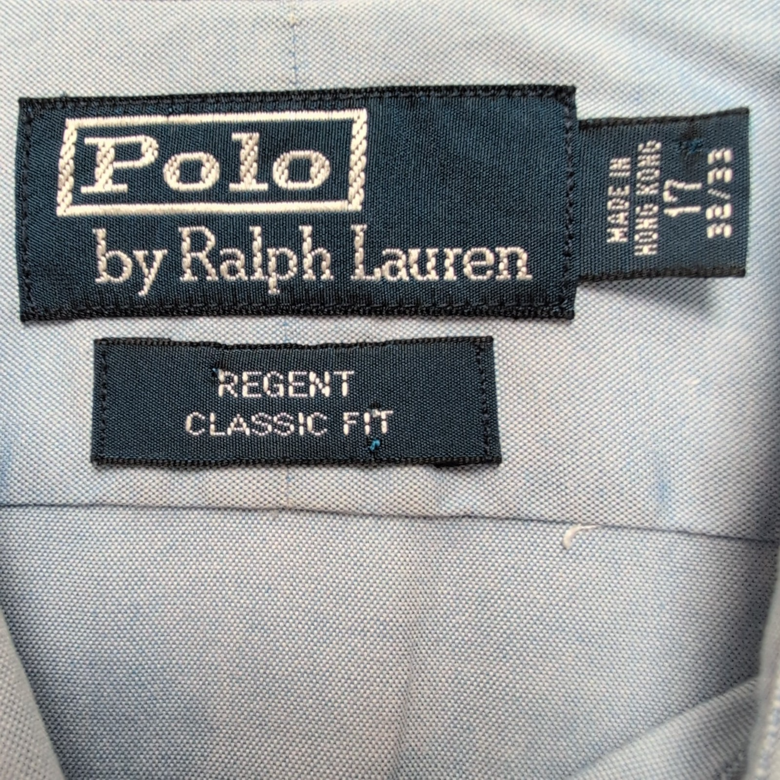 Chemise Polo Ralph Lauren Regent XL Bleu Clair Manches Longues