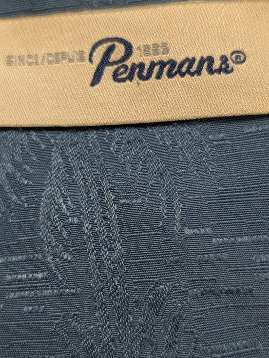 Chemise Hawaïenne Penmans Bleu Zinc - Motifs Palmiers en Relief - XL