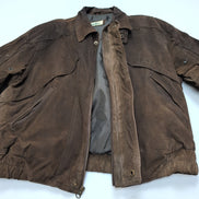 Blouson cuir nubuck marron Timber Trail taille L #32c