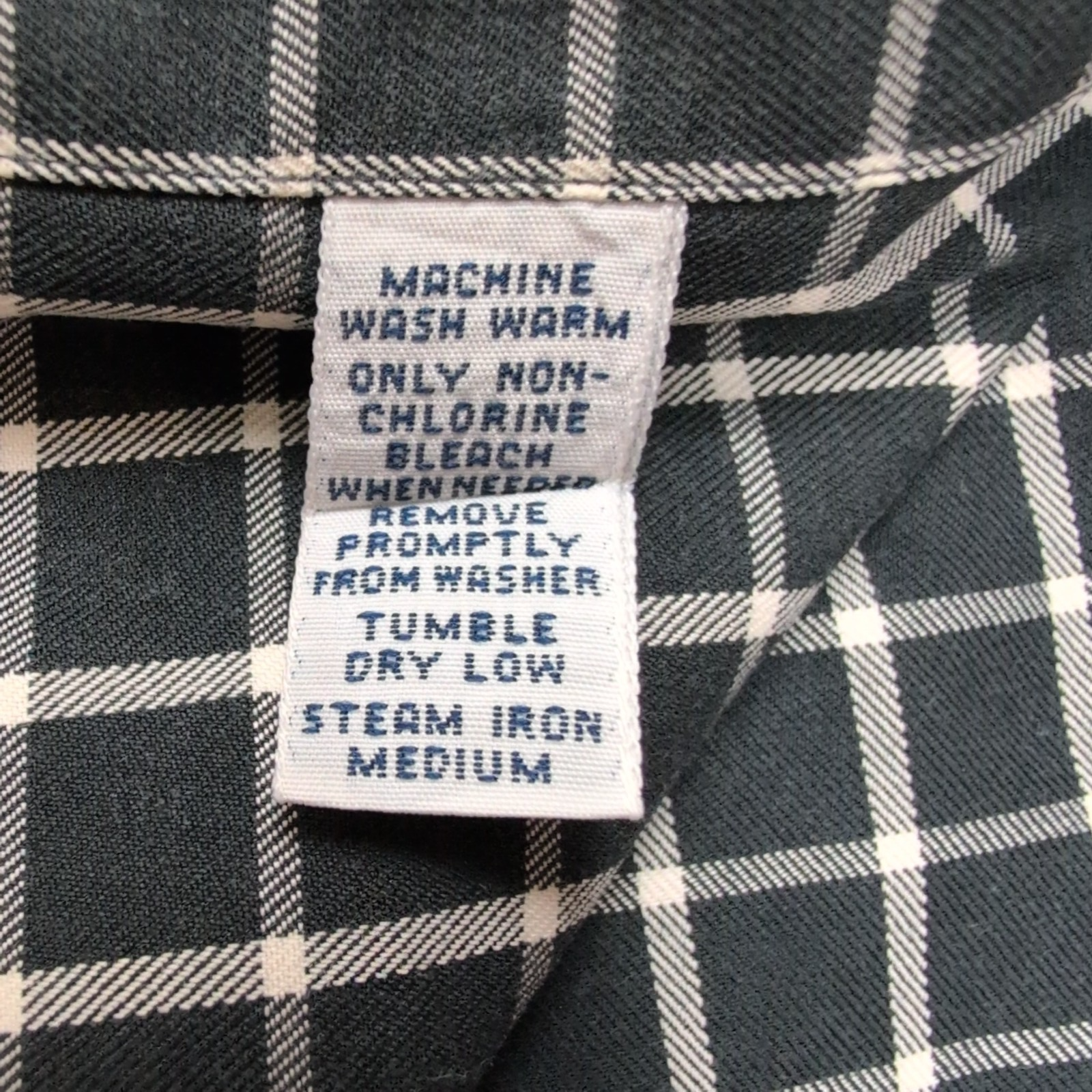 Chemise Ralph Lauren Blake Taille L Noire Carreaux Blancs 100% Coton Logo Noir