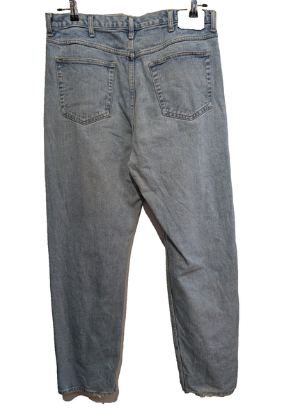 Jean Wrangler Homme Vintage Bleu Clair W38 L34 Denim Pantalon Coupe Droite Chic