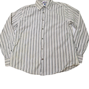 Chemise GAP blanche à rayures noires taille L #103msch