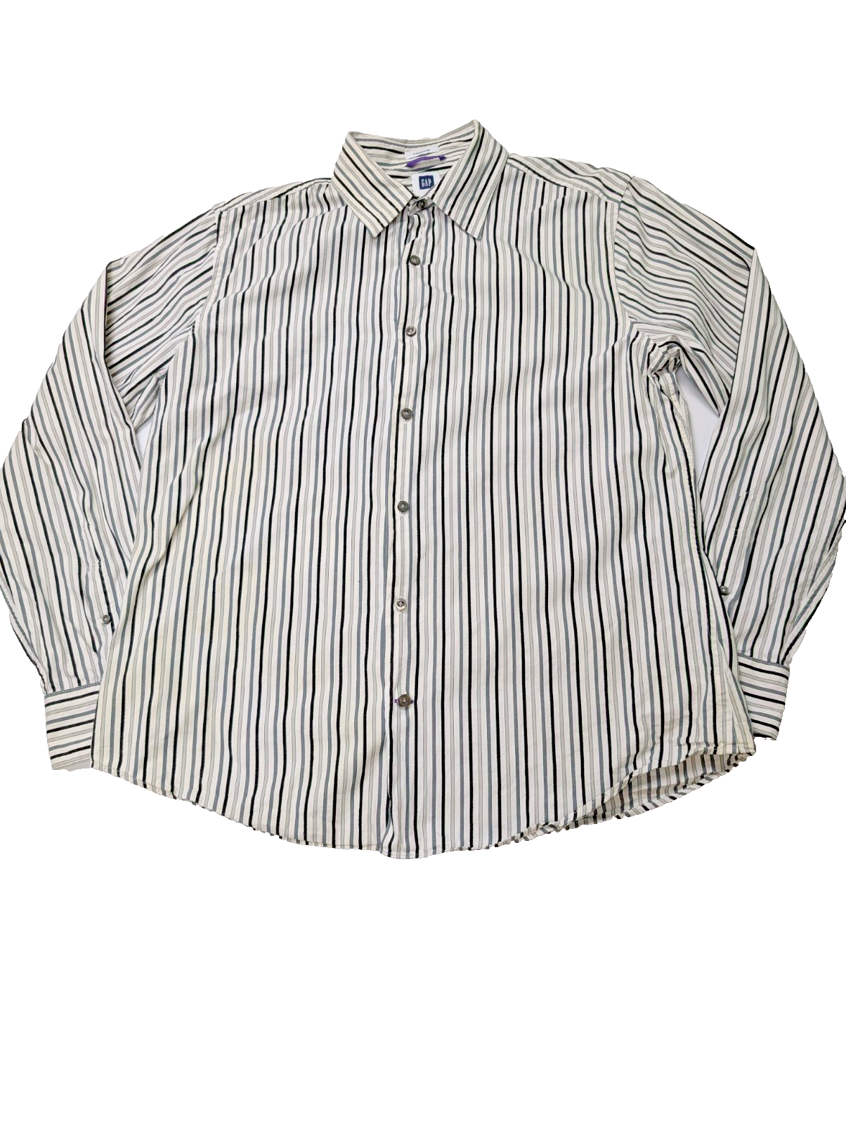 Chemise GAP blanche à rayures noires taille L #103msch