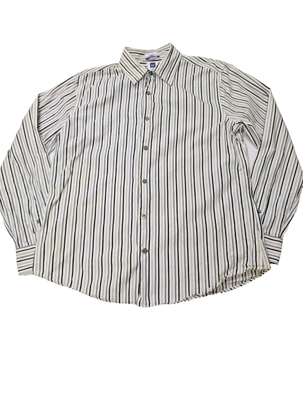 Chemise GAP blanche à rayures noires taille L #103msch