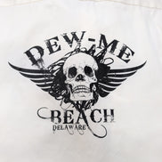 Chemise DICKIES Homme 2XL Blanche Manches Courtes 2 Poches Skull Tête de Mort