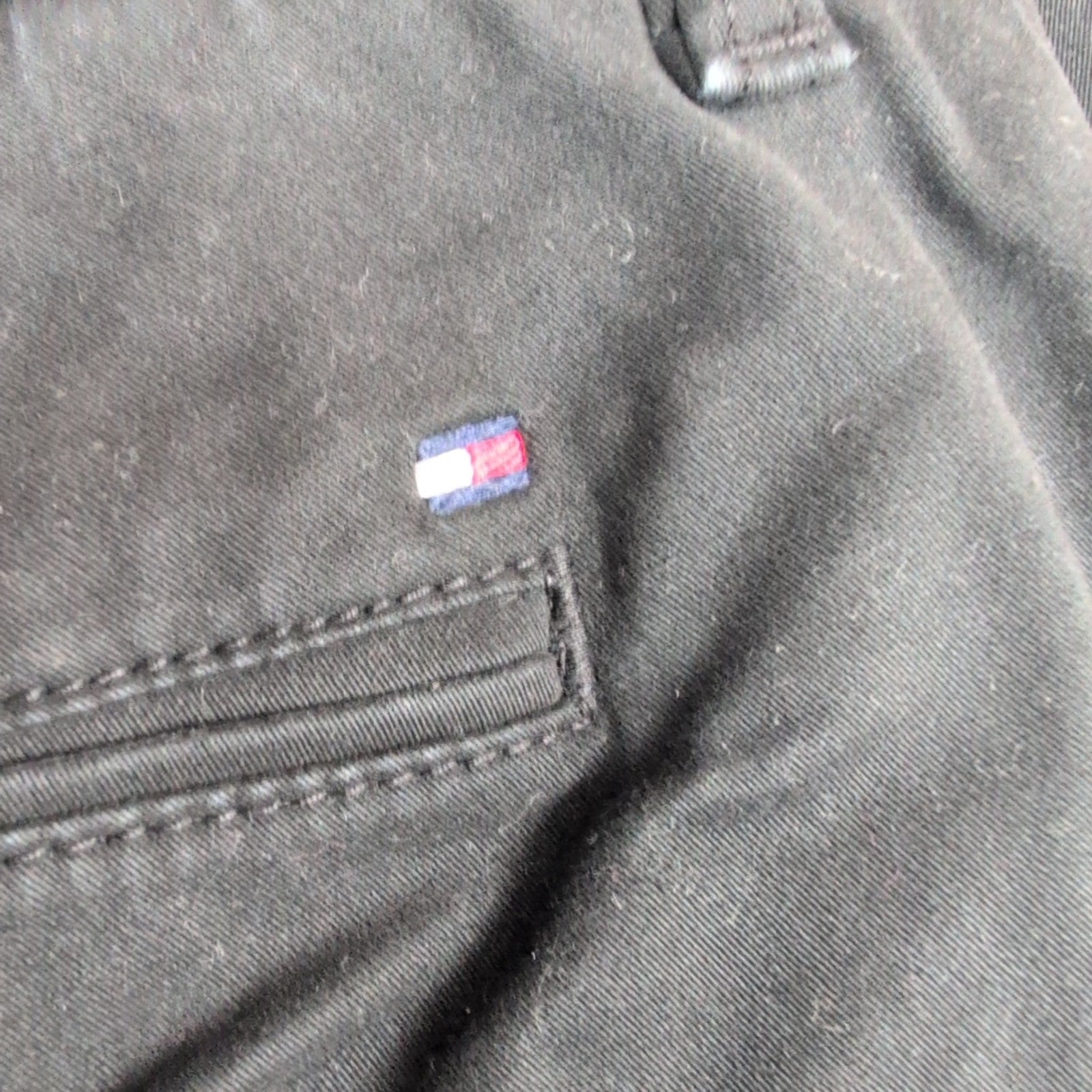 Pantalon chino Tommy Hilfiger stretch noir taille W34xL32 FR44 #49ct