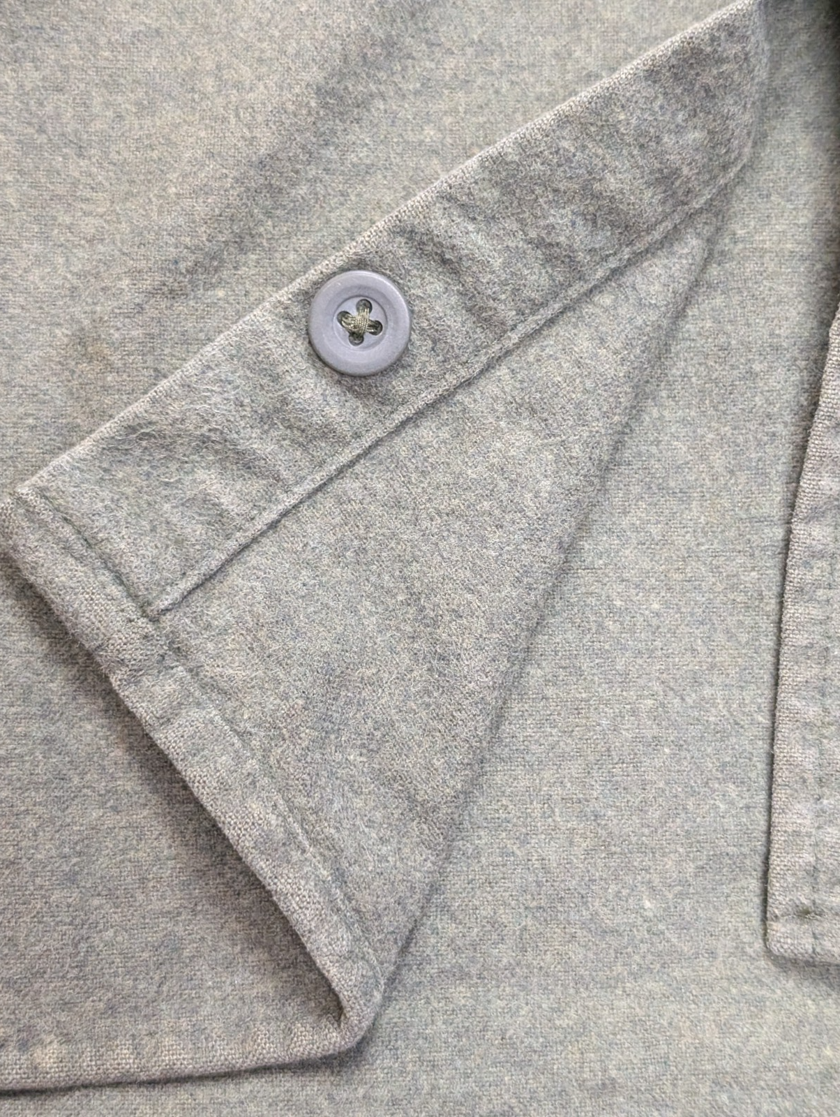 L.L. Bean XXL Chemise Chamoisette Flanelle Épaisse Vert Kaki Workwear