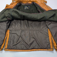 Veste Lesco Leathers café racer cuir épais marron clair taille 40 (M) #3c