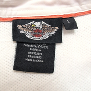 Chemise Harley Davidson L Blanche Grise Ventilée Manches Courtes