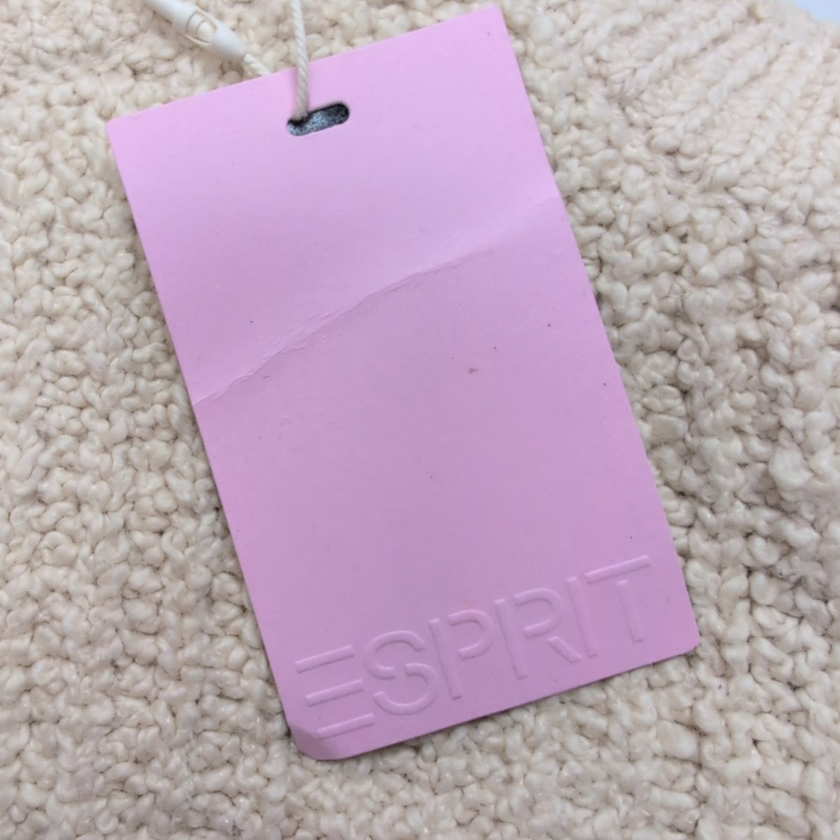 Haut Esprit Femme L Beige Maille Texturée Bretelles Coton Neuf Étiquette