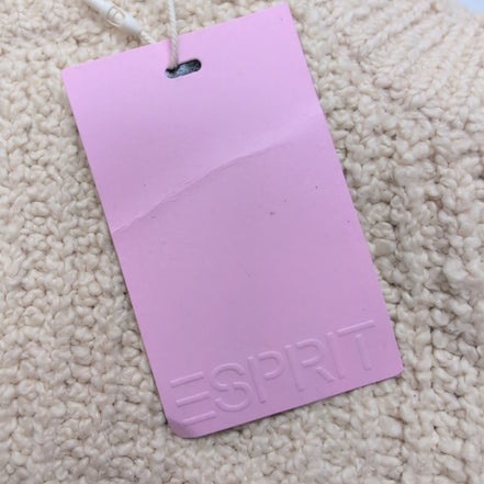Haut Esprit Femme L Beige Maille Texturée Bretelles Coton Neuf Étiquette