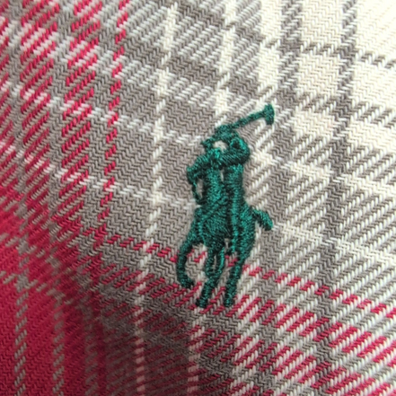 Chemise Ralph Lauren Flanelle Classic Fit L carreaux rouge vert manches longues