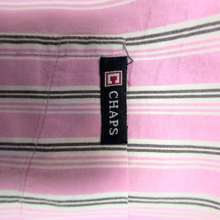 Chemise CHAPS rose à rayures taille XXL #60e