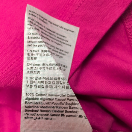 T-shirt Femme Esprit XXL Rose Fuchsia Col Rond Coton Neuf avec Étiquette
