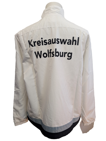 Veste Adidas Trainer Blanche Taille XL (Coupe large - Mesures réelles)