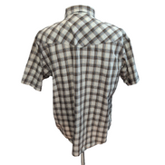 Chemise Dickies Western XL Marron Carreaux Manches Courtes Boutons Pression