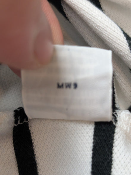 Polo manches courtes Polo Ralph Lauren rayures noir blanc coton XL