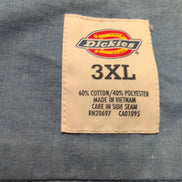 Chemise Dickies 3XL Bleu Manches Courtes Workwear 2 Poches Logo Brodé