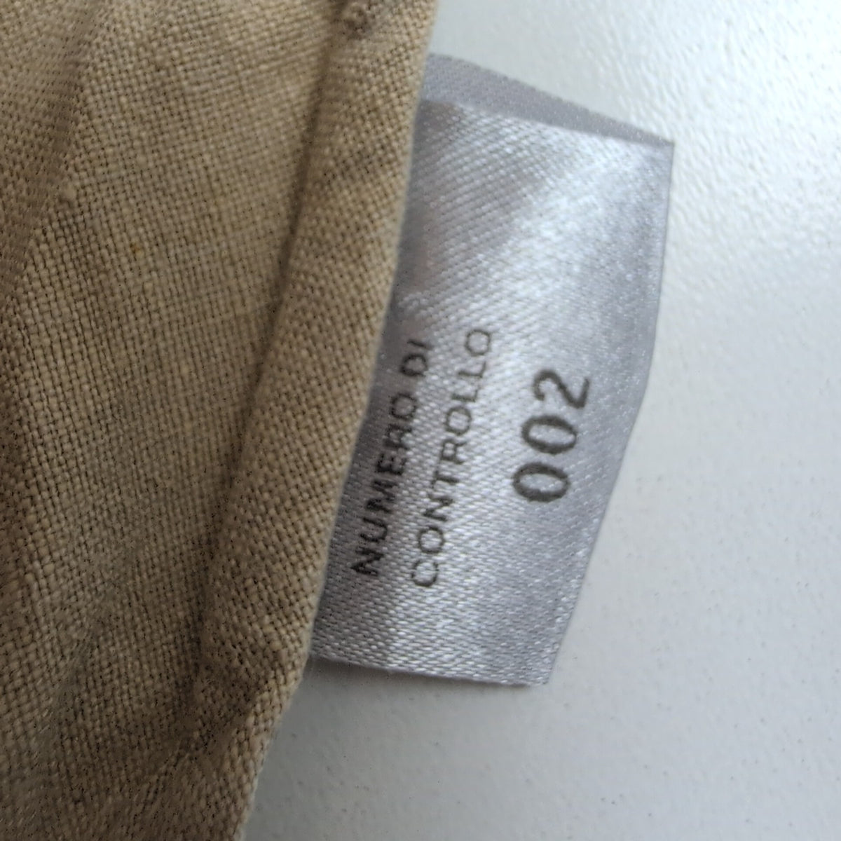 Chemise Mondo di Marco L Lin Coton Crème Made in Italy Manches longues