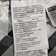 Chemise Levi's Western Noir et Blanc Carreaux Pressions Nacrées - Taille L