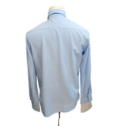 Chemise Nautica Slim Fit M Bleu Clair Stretch Fluide Légère manches longues
