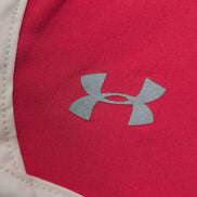 Short Under Armour Rouge & Gris avec Doublure - Femme Taille M