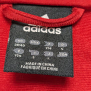 Veste de survêtement Adidas Rouge Taille L (Taille grand - Mesures réelles)
