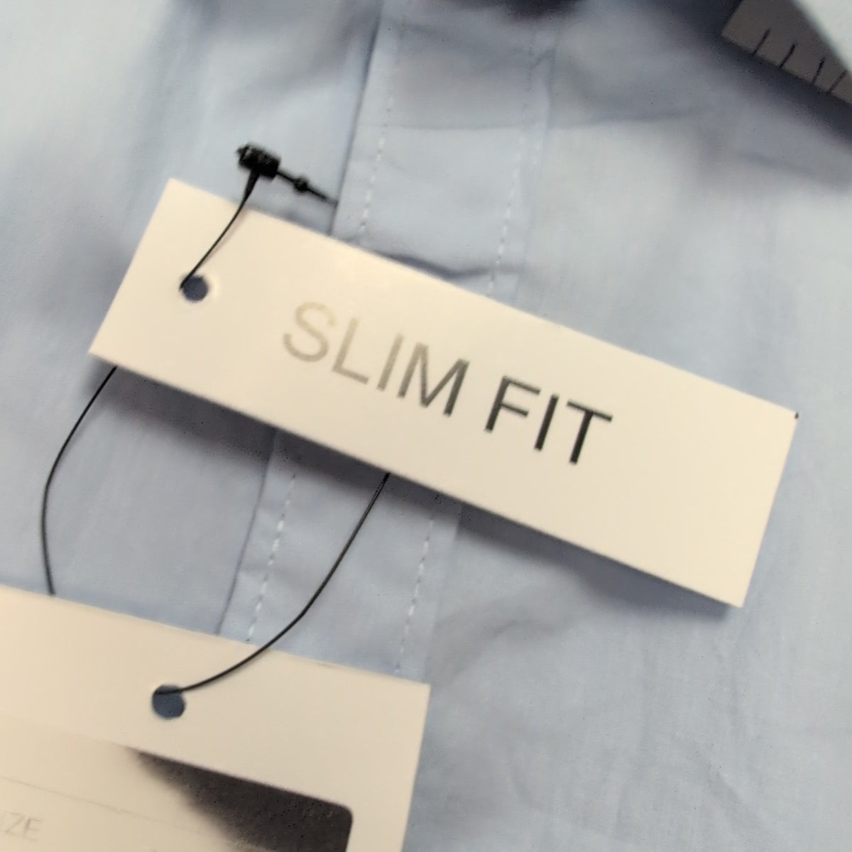 Chemise Todd Shelton M Neuve Étiquette Slim Fit Bleu Unie Manches longues