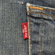 Jean Levi's 541 Homme Vintage Bleu Foncé W38 L34 Denim Stretch Pantalon Chic