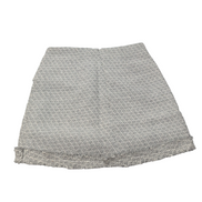 Mini Jupe Femme M Cubic Gris Blanc Doublée Chaude Neuve Sans Étiquette
