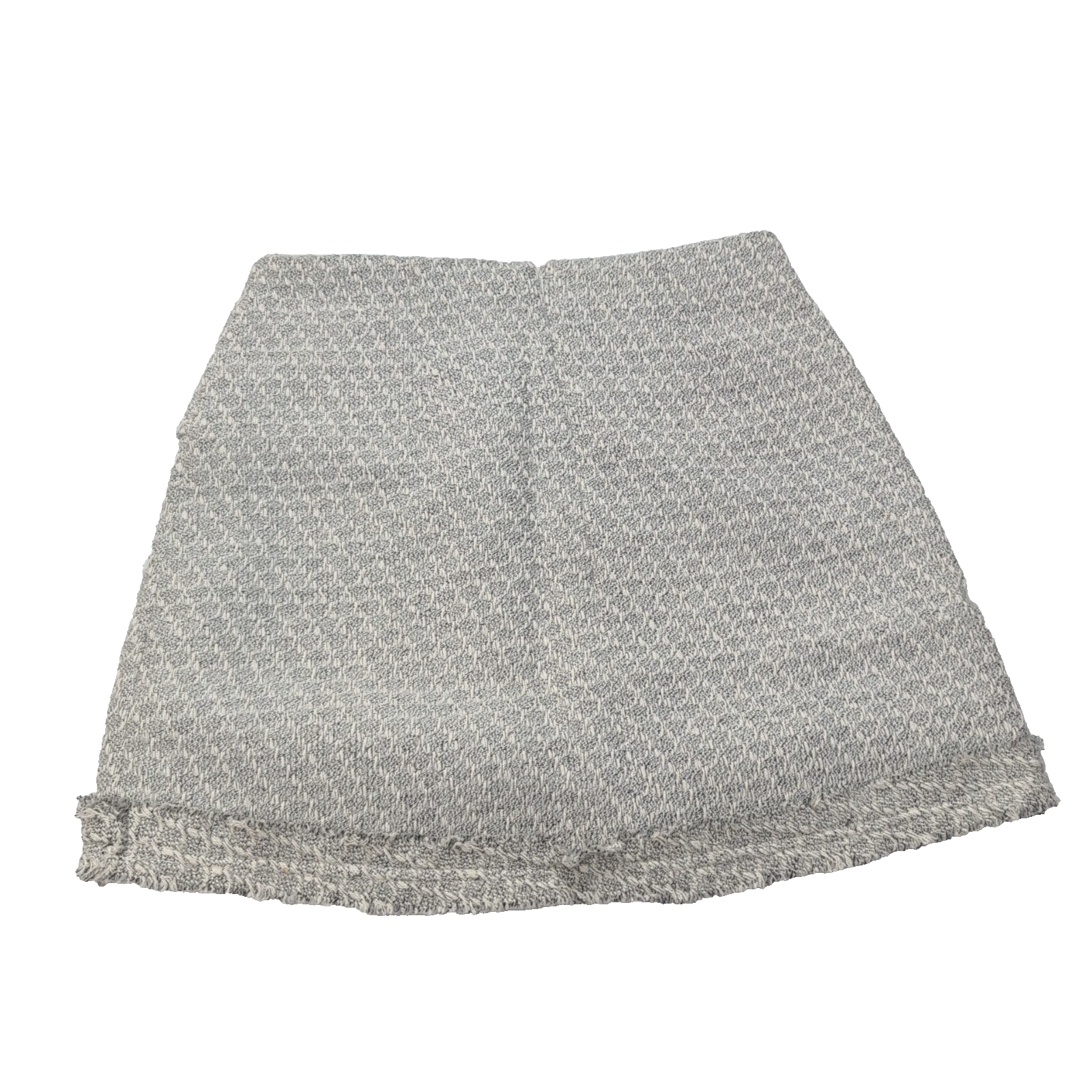 Mini Jupe Femme M Cubic Gris Blanc Doublée Chaude Neuve Sans Étiquette