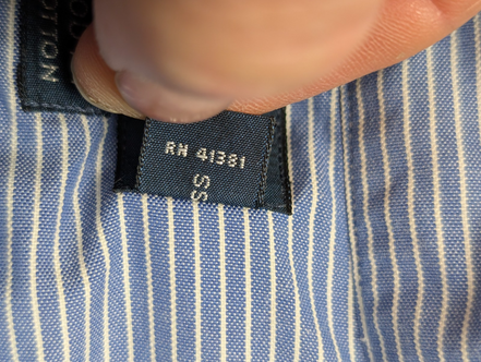 Chemise Ralph Lauren Manches Longues Yarmouth Rayures Bleu Blanc L